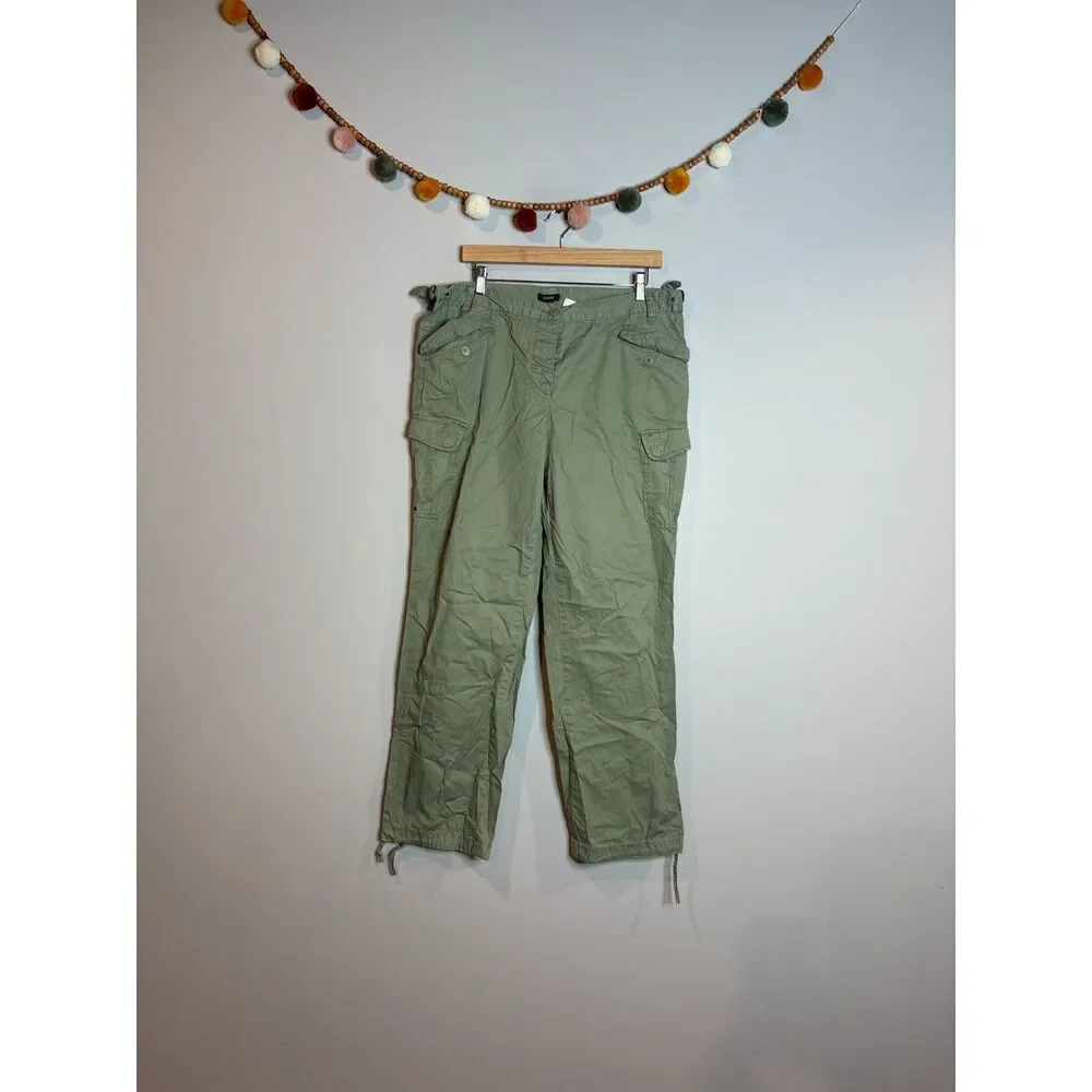 Y2K J. Crew olive green cargo pants